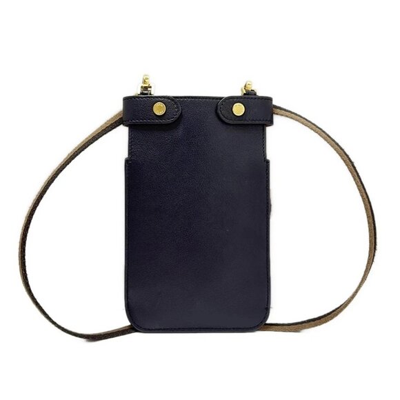 FENDI Peekaphone Black Brown Leather - Shoulder Bag 360-081125 - Picture 2 of 8